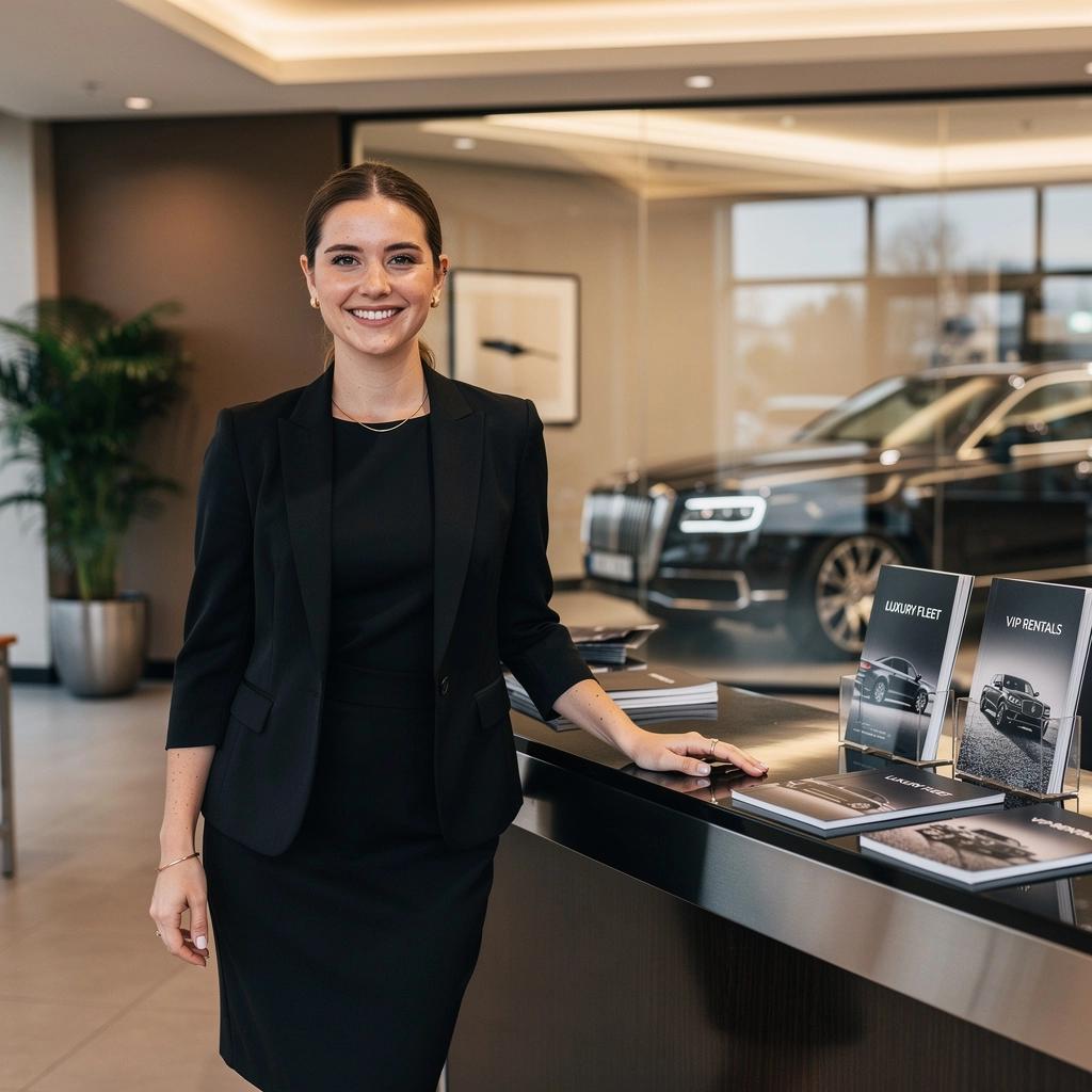 Detailní záběr na emblém prestižní automobilky na kapotě vozu.